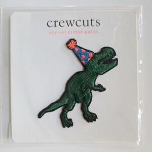 Crewcuts dinosaur iron on patch.